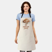 Antieke Bakkerij met Botercreme Zakelijk Schort (Gedragen)