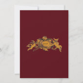 Antieke Barok Rococo Rand met Harten Save The Date (Achterkant)