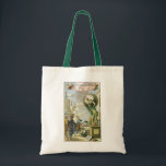 Antieke Barokke Tijdperk Atlas Frontispice Wereldb Tote Bag<br><div class="desc">Vintage illustratie Barokke Tijdperk antieke oude wereldkaart Atlas Frontispice (de titelpagina voor een atlas rond 1650) met Atlas die de wereld (wereldbol) omhoog houdt terwijl cartografen en ontdekkingsreizigers onder hem kaarten bestuderen.</div>