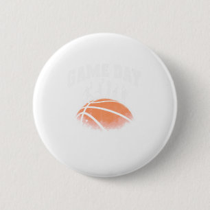 Antieke Basketbal Wedstrijd Dag Ronde Button 5,7 Cm