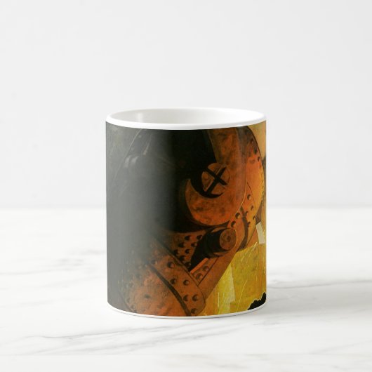 Antieke bedrijf, staalproductie-industrie koffiemok (Center)