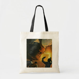 Antieke bedrijf, staalproductie-industrie tote bag
