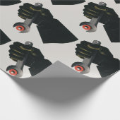 Antieke bedrijfs-, productiefabrieksmachinist cadeaupapier (Hoek)