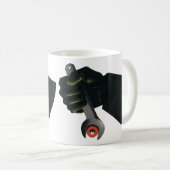 Antieke bedrijfs-, productiefabrieksmachinist koffiemok (Voorkant rechts)