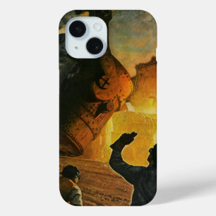 Antieke Bedrijvigheid, Staalproductie Industrie iPhone 15 Case