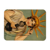 Antieke Beeld van de Vrijheid, WWI-patriottische o Magneet (Horizontaal)