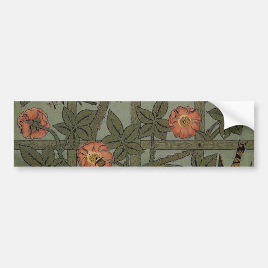 Antieke behang William Morris Bumpersticker (Voorkant)