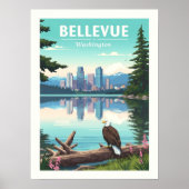 Antieke Bellevue Washington Poster (Voorkant)