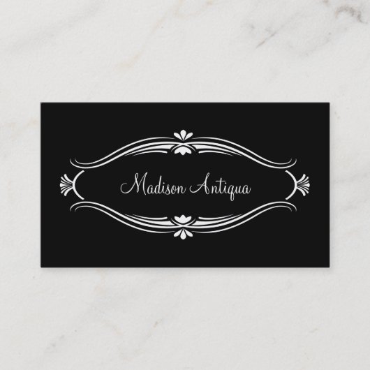 Antieke Beoordeling Visitekaartje (Voorkant)