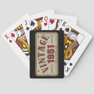 Antieke beperkte editie uit 1951 met alle originel pokerkaarten