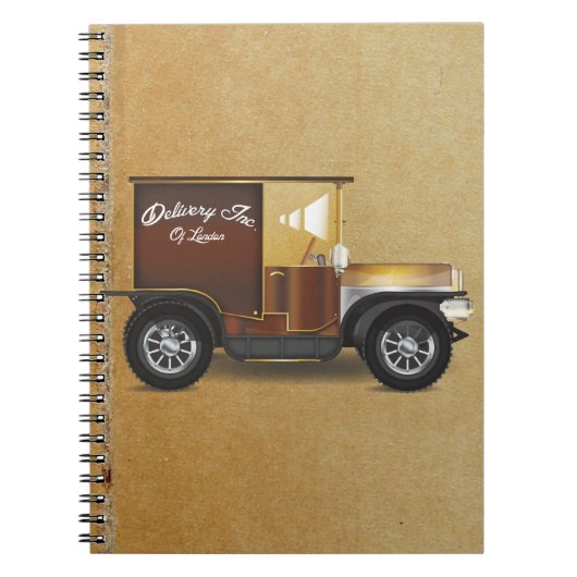 Antieke bestelwagen notitieboek (Voorkant)