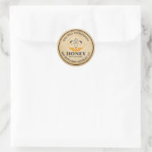 antieke bewerkbare honingpot bij label (Tas)