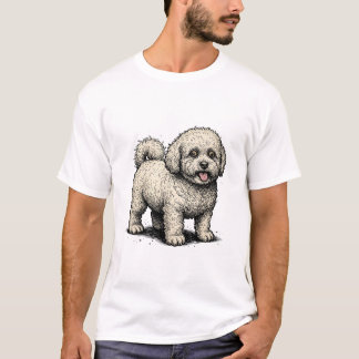 Antieke Bichon Frise: Klassieke Gegraveerde Honden T-shirt