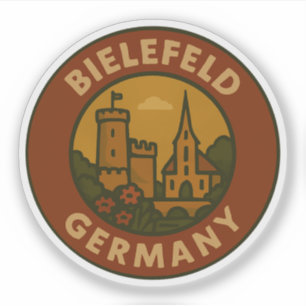 Antieke Bielefeld Duitsland Kunst Sticker