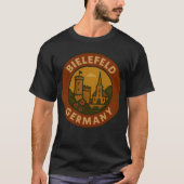 Antieke Bielefeld Duitsland Kunst T-shirt (Voorkant)