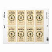 Antieke Bijenhoning Pot 2 Etiket (Full Sheet)