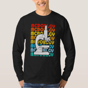 Antieke Biologie Bioloog Microscoop Microbiologie T-shirt