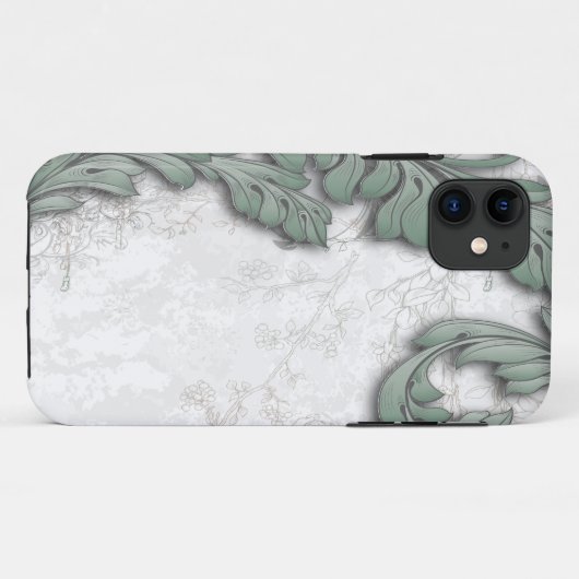  antieke bladeren Case-Mate iPhone case (Achterkant (horizontaal))