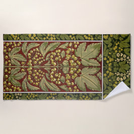 Antieke bladermotief strandlaken