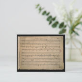 Antieke bladmuziek uit 1822, Lied van de oude man (Staand voorkant)