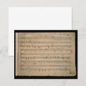 Antieke bladmuziek uit 1822, Lied van de oude man (Voorkant / Achterkant)