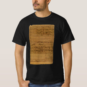 Antieke bladmuziek van Johann Sebastian Bach T-shirt