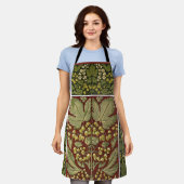 Antieke bladpatroon all-over print Schort (Gedragen)