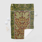 Antieke bladpatroon golfhanddoek (Insitu)