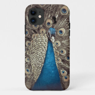 Antieke Blauwe Pauw iPhone 11 Hoesje