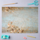 Antieke Blauwe Romantische Ontwerp Serie 17 Tissuepapier (Craft)