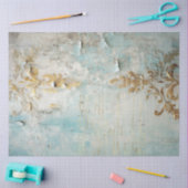 Antieke Blauwe Romantische Ontwerp Serie 6 Tissuepapier (Craft)