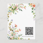Antieke Bloem Bruidsreis Fonds QR Code Bijlage (Achterkant)