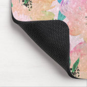 Antieke Bloem Monogram Muismat (Hoek)
