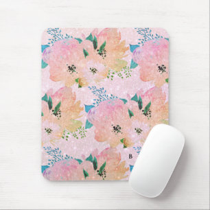 Antieke Bloem Monogram Muismat