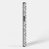 Antieke Bloem Motief Tegels Monogram iPhone Hoesje (Rechterkant)