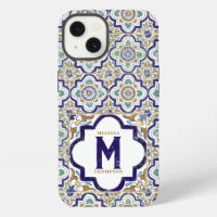 Antieke Bloem Motief Tegels Monogram