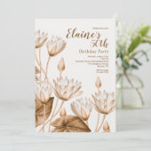 Antieke Bloemen Kaart (Staand voorkant)