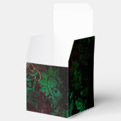 Antieke bloemendamask bedankdoosjes (Geopend)