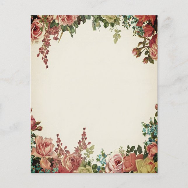 Antieke bloemenframe (Voorkant)