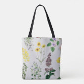Antieke bloemenset tote bag (Achterkant)
