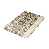 Antieke bloemenuitmonogramnaam badmat (Gekanteld)