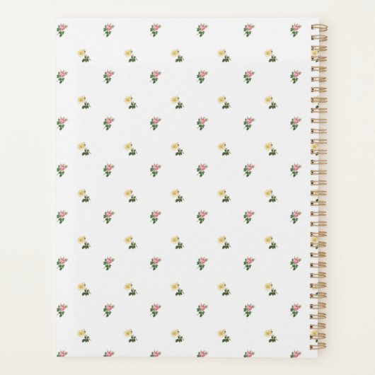 Antieke Bloemige Planner (Achterkant)
