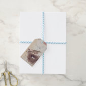 Antieke Bloemstuk Vogel Nest Scrapboek Cadeaulabel (Met Touw)