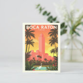 Antieke Boca Raton Florida Briefkaart (Staand voorkant)