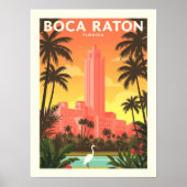Antieke Boca Raton Florida Poster (Voorkant)