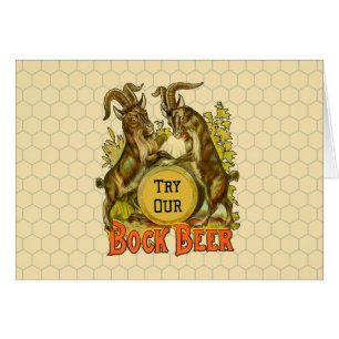 Antieke Bockbierposter: Oude Geit Saloon Bar