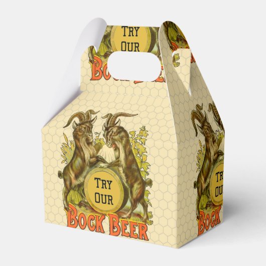 Antieke Bockbierposter: Oude Geit Saloon Bar Bedankdoosjes (Voorkant Zijde)