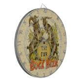 Antieke Bockbierposter: Oude Geit Saloon Bar Dartbord (Voorkant Links)