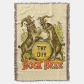 Antieke Bockbierposter: Oude Geit Saloon Bar Deken (Voorkant Verticaal)