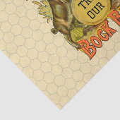Antieke Bockbierposter: Oude Geit Saloon Bar Tissuepapier (Detail)